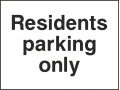 Residents Parking Only